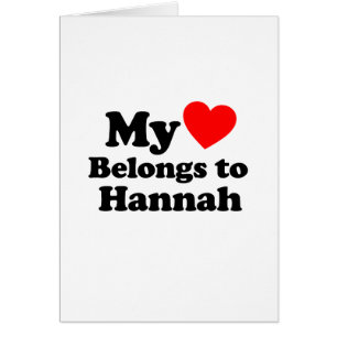 My Heart Belongs to Hannah