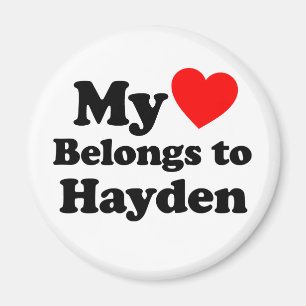 My Heart Belongs to Hayden Magnet