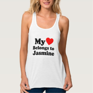 My Heart Belongs to Jasmine Singlet