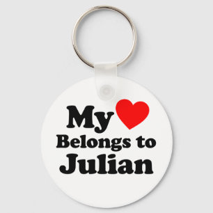 My Heart Belongs to Julian Key Ring