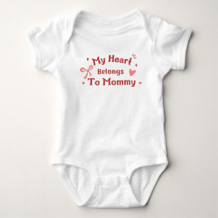 My heart belongs to mummy baby bodysuit