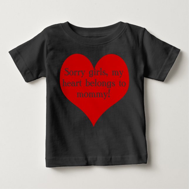 My heart belongs to mummy baby T-Shirt (Front)