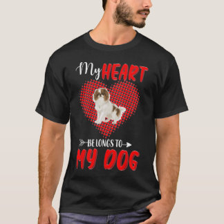 My Heart Belongs To My Japanese Chin Copy of Mens  T-Shirt