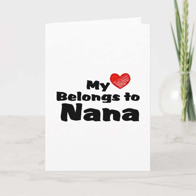 My Heart Belongs to Nana Holiday Card (Front)