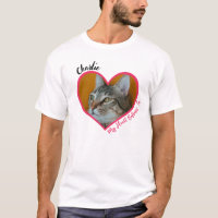 My Heart Belongs To Personalised Cat Photo & Name
