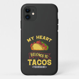 My Heart Belongs To Tacos Case-Mate iPhone Case