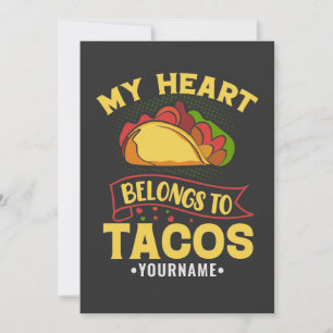 My Heart Belongs To Tacos Invitation