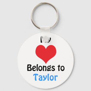 My heart Belongs to Taylor Key Ring