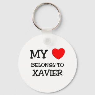 My Heart Belongs to Xavier Key Ring
