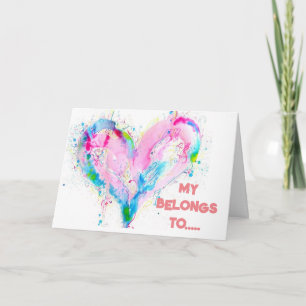 **MY HEART** BELONGS TO ****YOU**** ANNIVERSARY CARD