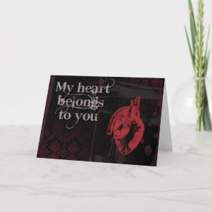 My heart belongs to you card