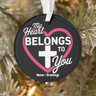 My Heart Belongs To You Cute Gift for Couples Ornament