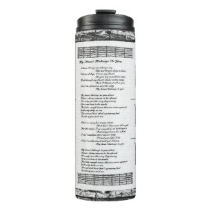 My Heart Belongs To You Thermal Tumbler