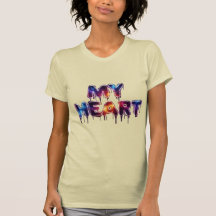 My Heart – Cosmic Drip Text T-Shirt Design