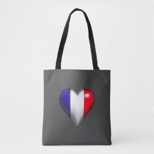 My Heart for France Tote Bag