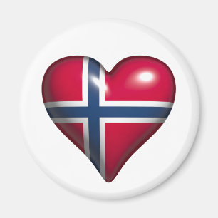 My Heart for Norway Magnet