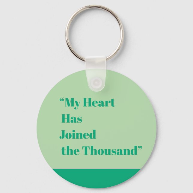 My Heart Has Joined the Thousand Key Ring (Front)