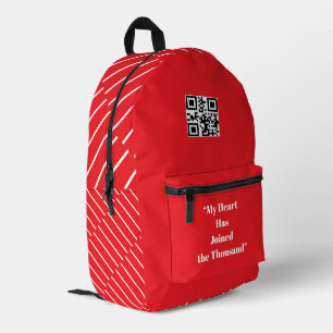 My Heart Has Joined the Thousand Printed Backpack