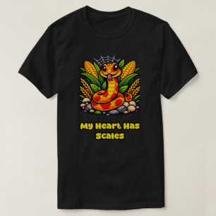 My Heart Has Scales Reptile Lover Passion Design T-Shirt