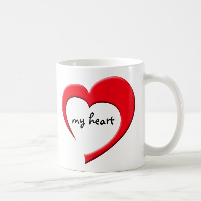 My Heart II mug (red) (Right)