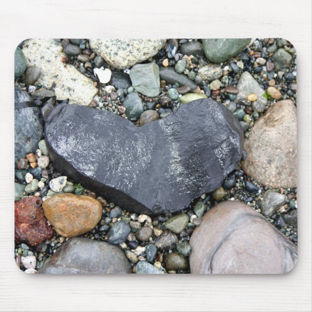 My Heart Is A Rock Mouse Pad (Front)