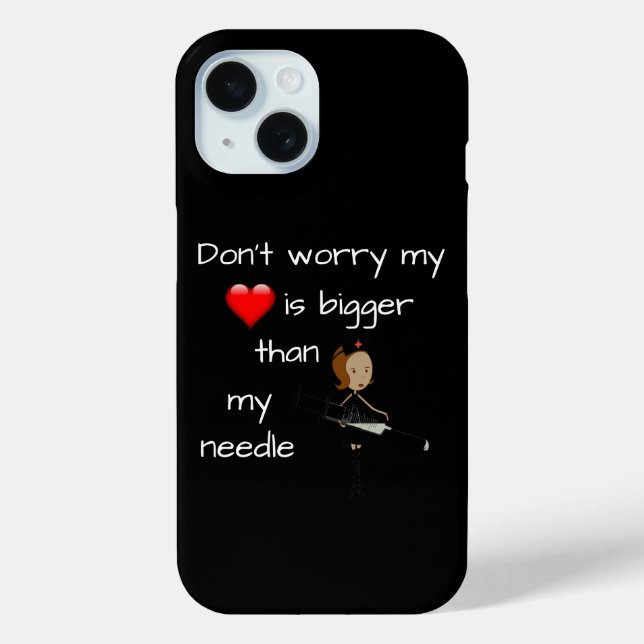 My Heart is Bigger than my Needle Case-Mate iPhone Case (Back)