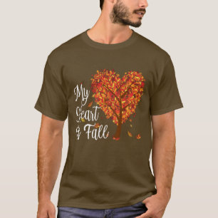 My Heart is Fall dark t-shirt