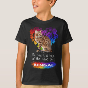 My Heart Is Held By The Paws Of A Bengal Cat T-Shirt