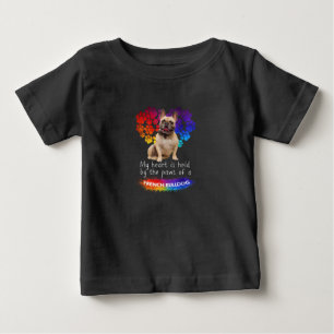 My Heart Is Held By The Paws Of A French Bulldog Baby T-Shirt