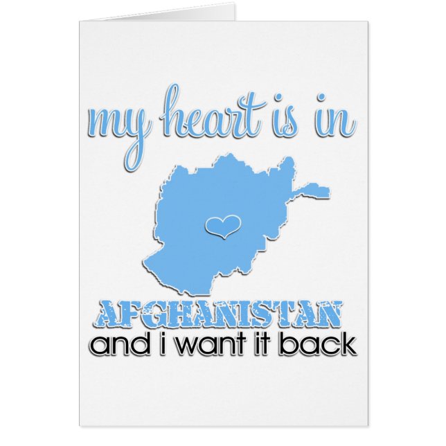 My Heart is in Afghanistan (Front)