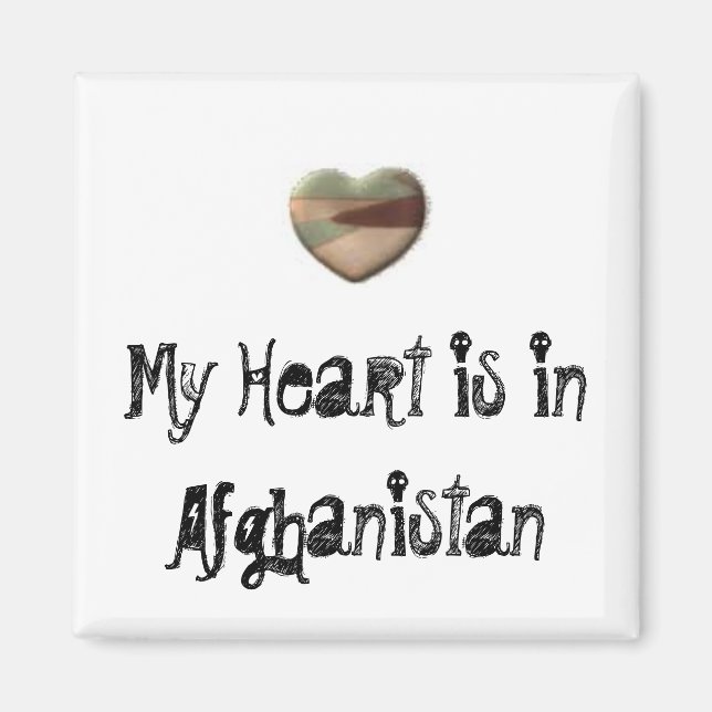 My Heart is in Afghanistan magnet (Front)