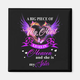 My Heart is in Heaven My Sister Forever Loved Magnet