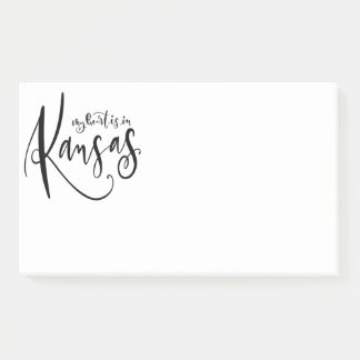 My Heart is in Kansas Jumbo Post It Notes