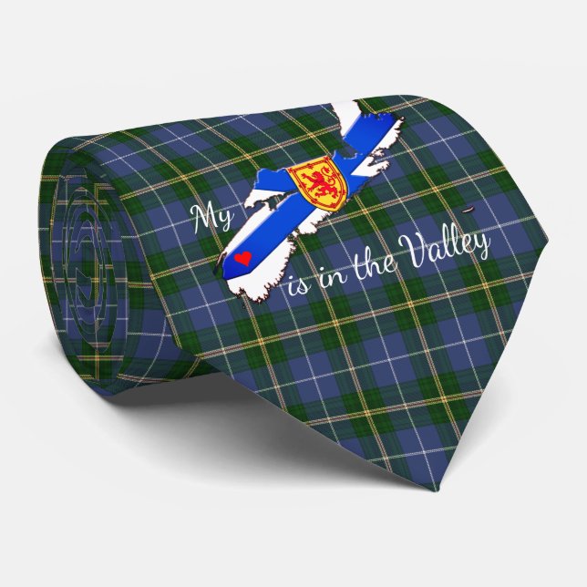 My Heart is in the valley Nova Scotia tie tartan (Rolled)