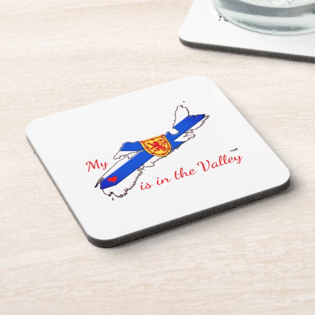 My Heart is in the valley  set of coasters (Left Side)