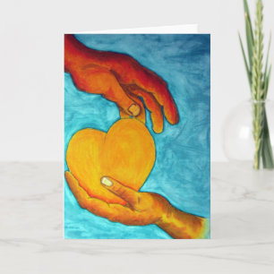 My heart is in your hands card