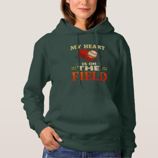 My Heart Is On Field Hoodie