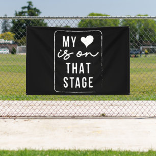 My Heart Is On That Stage Dance Mum Vintage Retro Banner