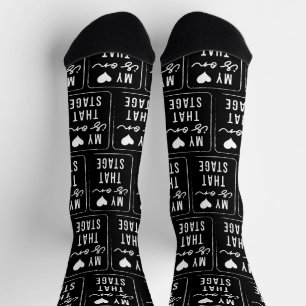 My Heart Is On That Stage Dance Mum Vintage Retro Socks