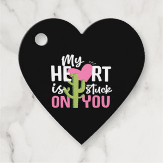 My Heart Is Stuck On You Cactus Heartfelt Design Favour Tags