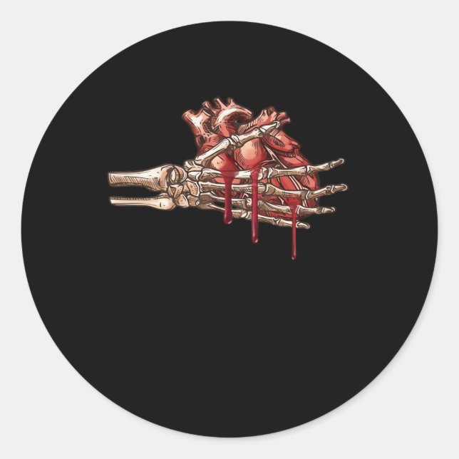 My Heart Is Your Hands Classic Round Sticker (Front)
