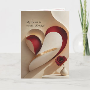 My Heart Is Yours Always Romantic Card
