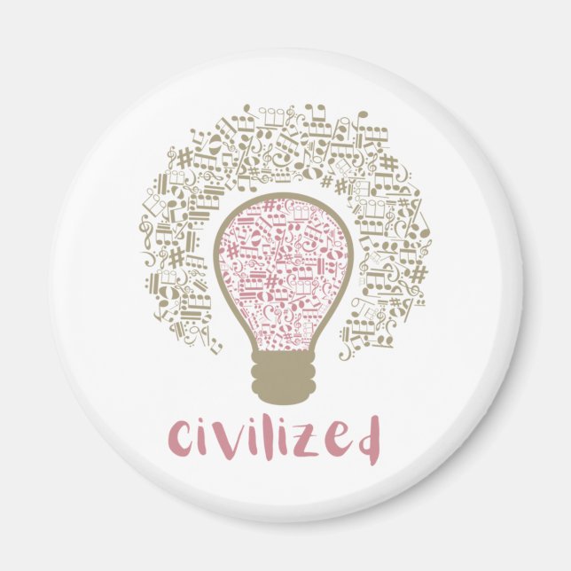 My Heart Lumi Classic Civilised Art design for Mus Magnet (Front)