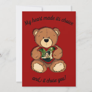 My heart made its choice, holiday card