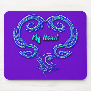 My Heart Mousepad (purple)