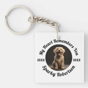 My Heart Remembers You Pet Memorial Key Ring