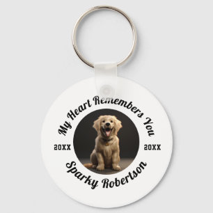 My Heart Remembers You Pet Memorial Key Ring