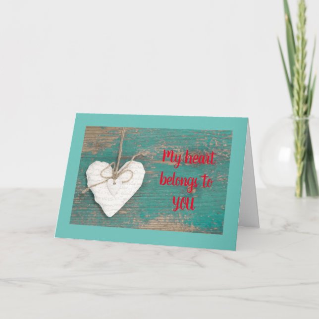 MY HEART (&REST OF MY BODAY) BELONGS TO **YOU** HO HOLIDAY CARD (Front)