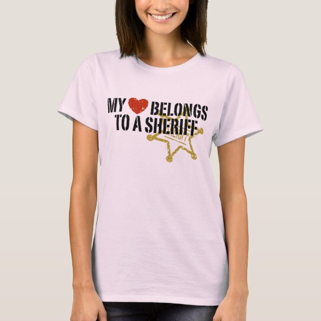 My Heart Sheriff T-Shirt (Front)