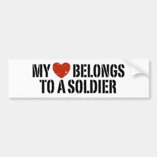 My Heart Soldier Bumper Sticker